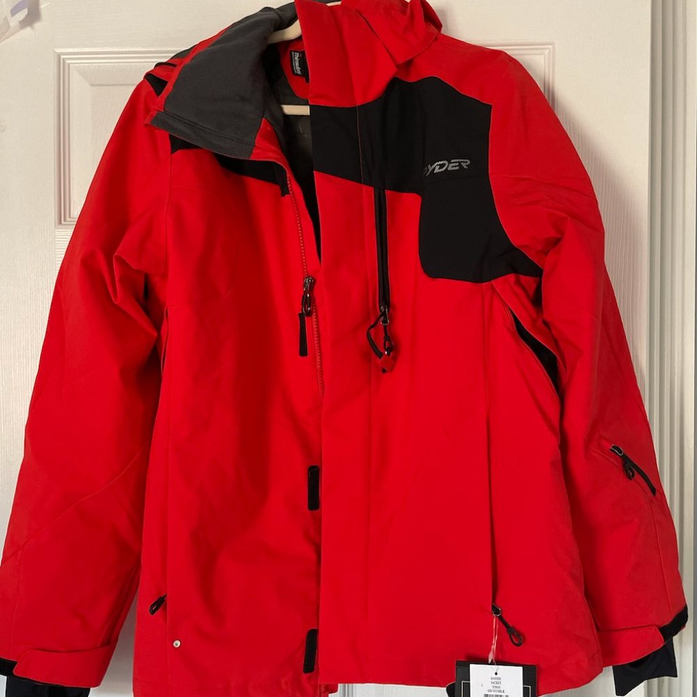 Mens Spyder Banish Jacket Red NWT
